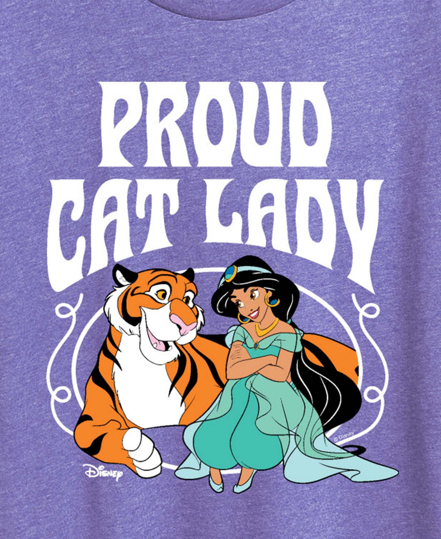 Plus Size Disney Princess Proud Cat Lady Jasmine Short-Sleeve Graphic T-Shirt