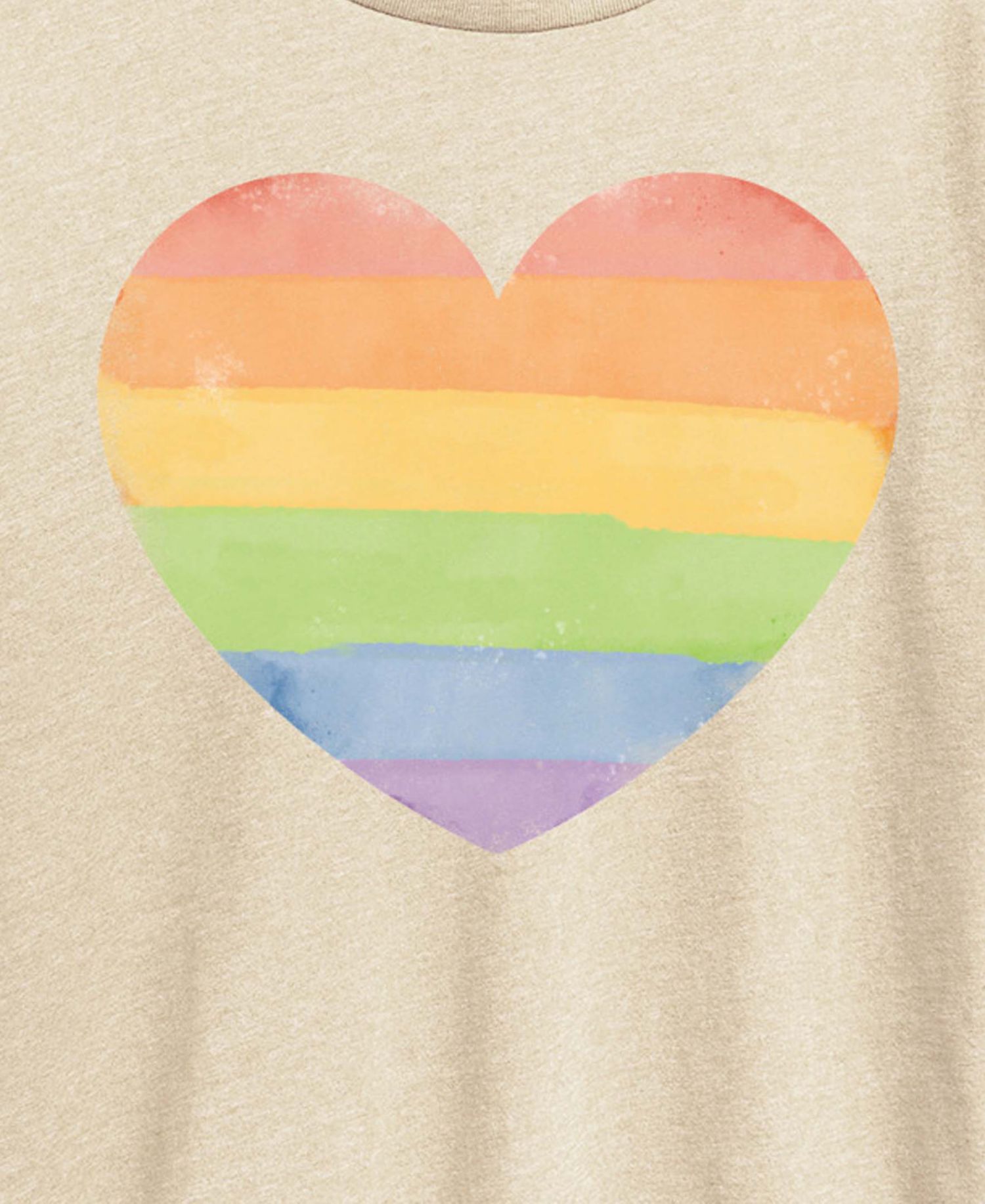 Plus Size Instant Message Rainbow Heart Vintage Faded Short-Sleeve Graphic T-Shirt