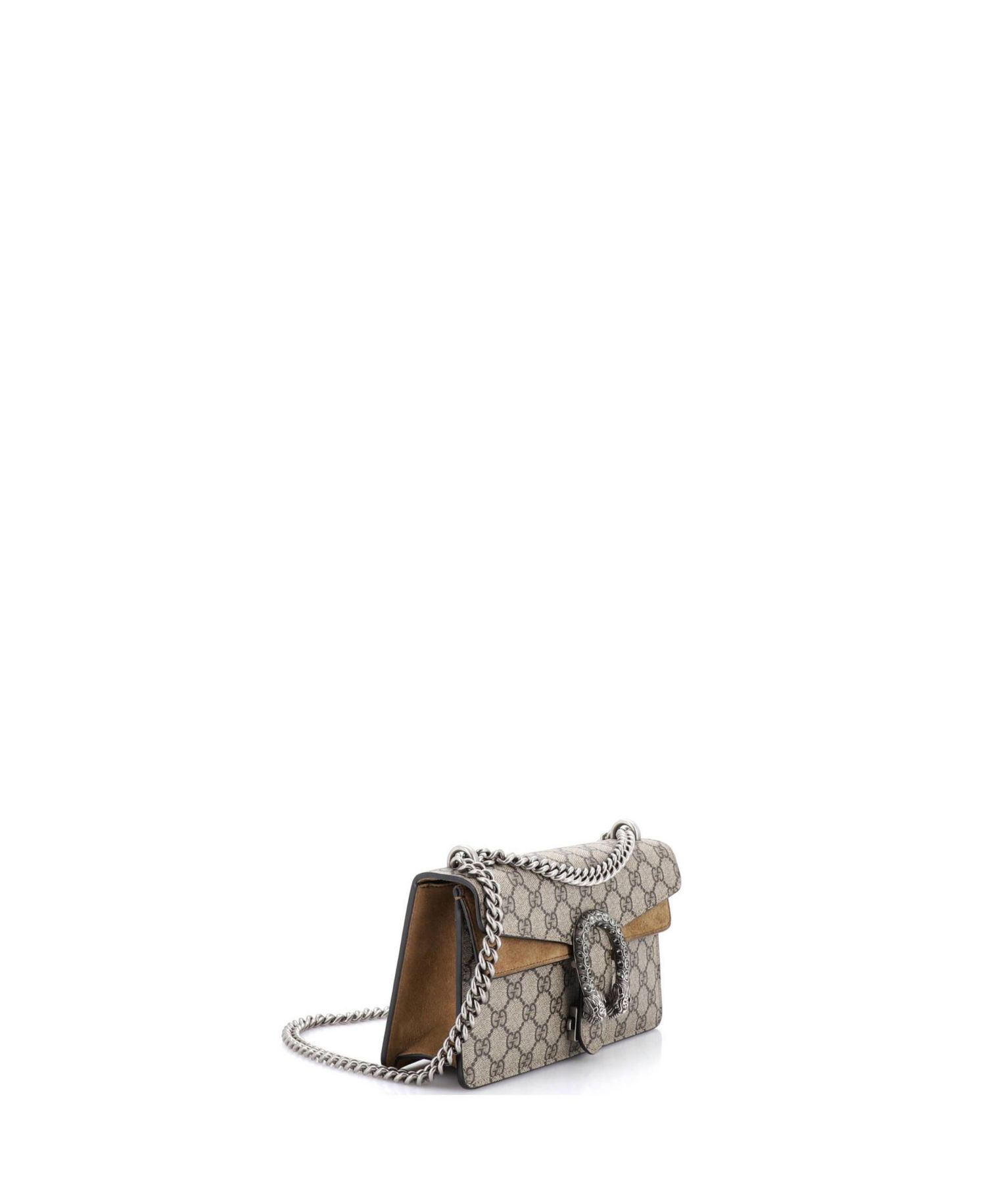 Small Dionysus Bag GG Coated Canvas with Crystal Embellished Metal