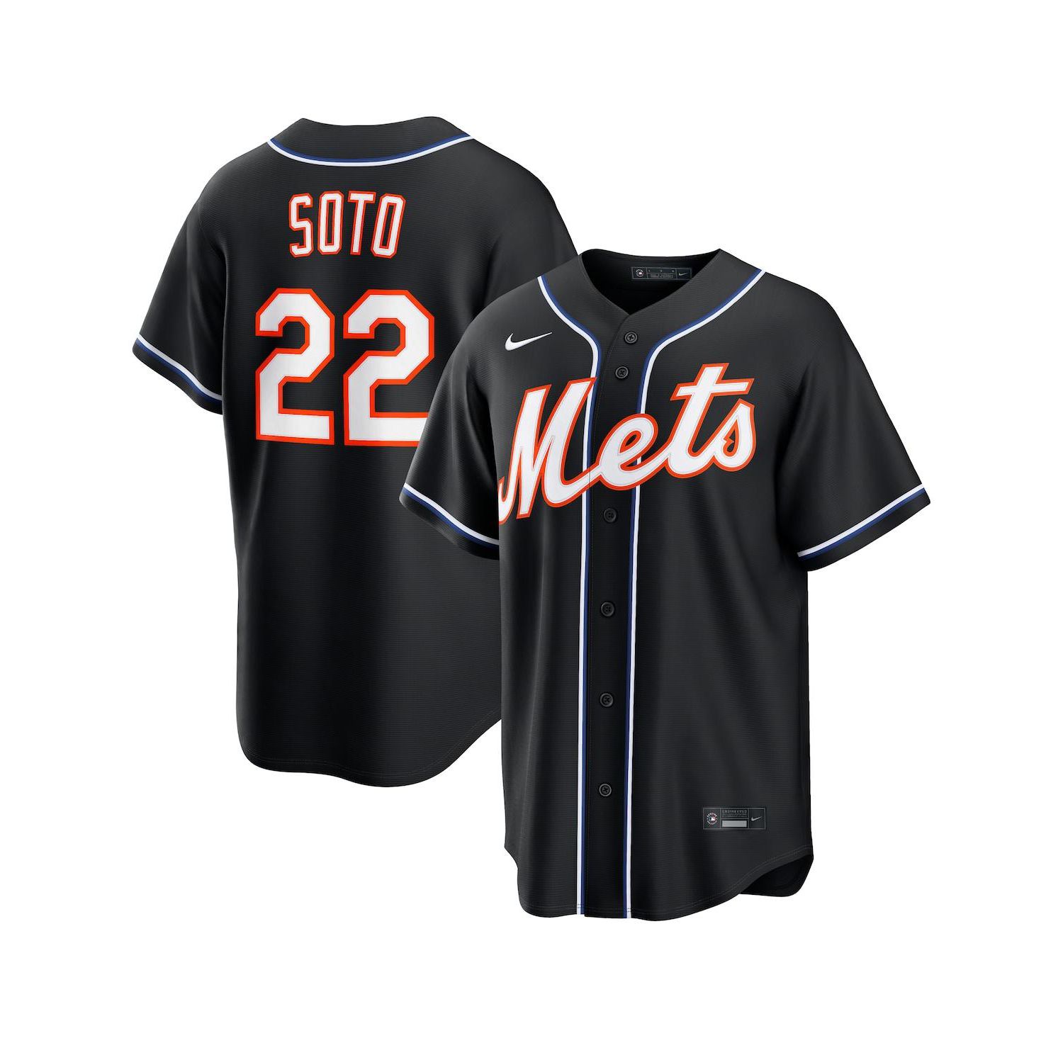 Men's Juan Soto Black New York Mets 2026 Replica Fashion Jersey