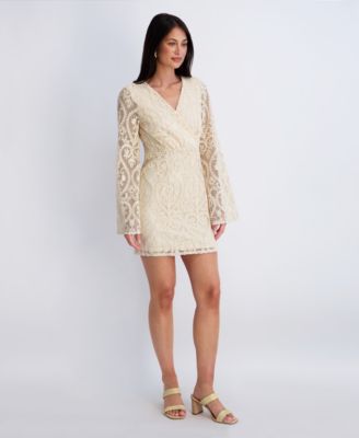 lace long sleeve a line wedding dress Regal Lace A-Line Wedding Dress with Full Sleeves Plus Size Size 16