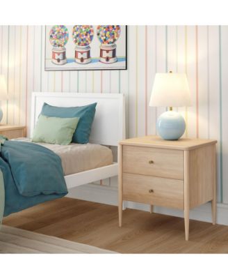 Harbor 2-Drawer Nightstand, Blonde
