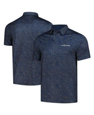 Men's Navy THE PLAYERS Toothy Topo Polo Shirt