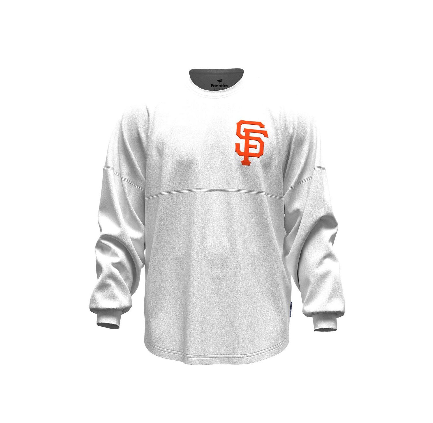 Women's White San Francisco Giants Baseball Stitch Spirit Jersey Long Sleeve T-Shirt