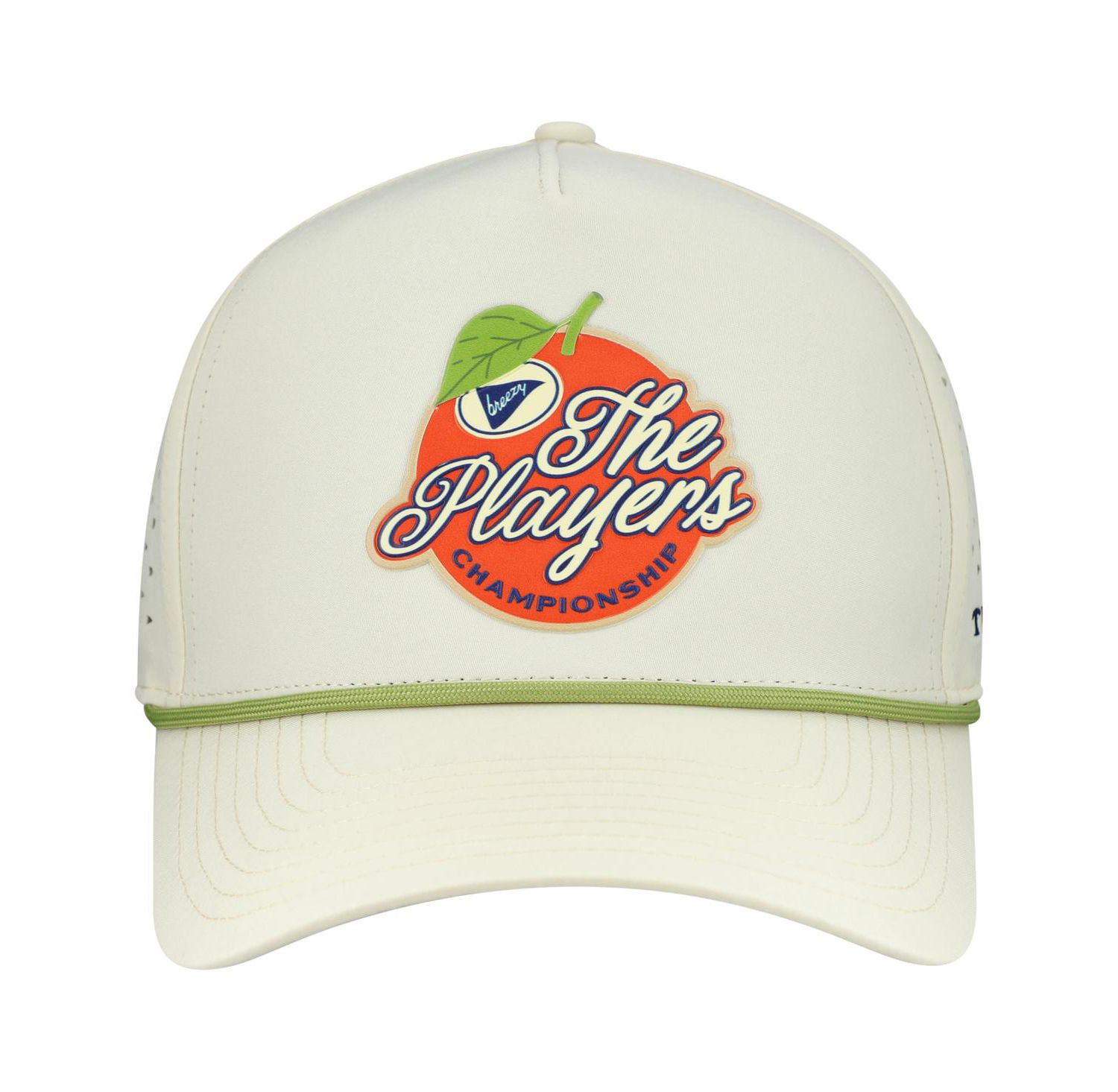 Men's Cream THE PLAYERS Orange Performance Adjustable Hat