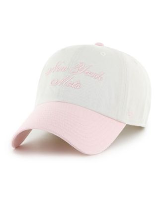 Women's White/Pink New York Mets Gelato Two-Tone Clean Up Adjustable Hat