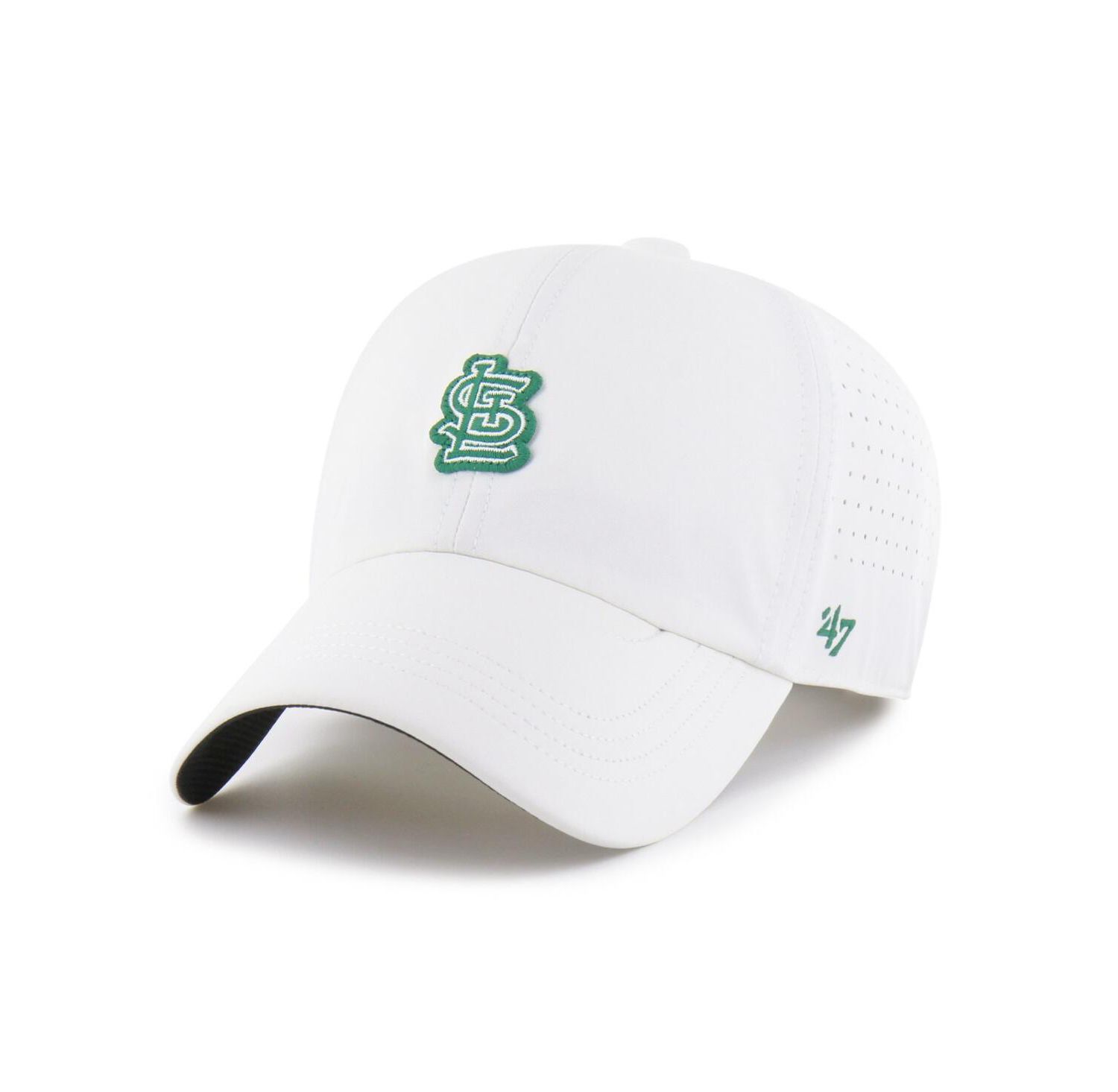 Men's White St. Louis Cardinals Elevated Greens Clean Up Adjustable Hat