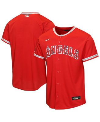 Big Boys and Girls Red Los Angeles Angels Alternate Stadium Jersey