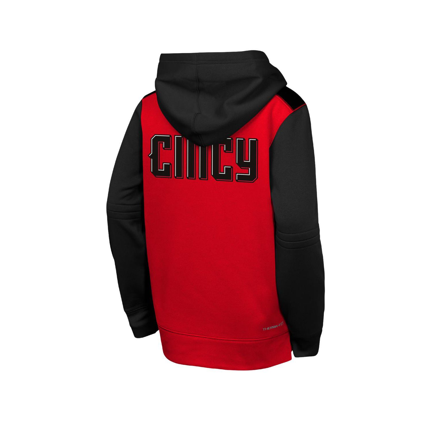 Big Boys and Girls Red/Black Cincinnati Reds 2026 City Connect Authentic Collection Therma-FIT Hoodie