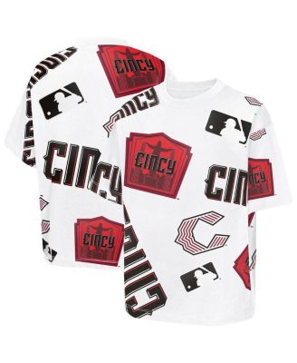 Big Boys and Girls White Cincinnati Reds 2026 City Connect Circus Catch T-Shirt