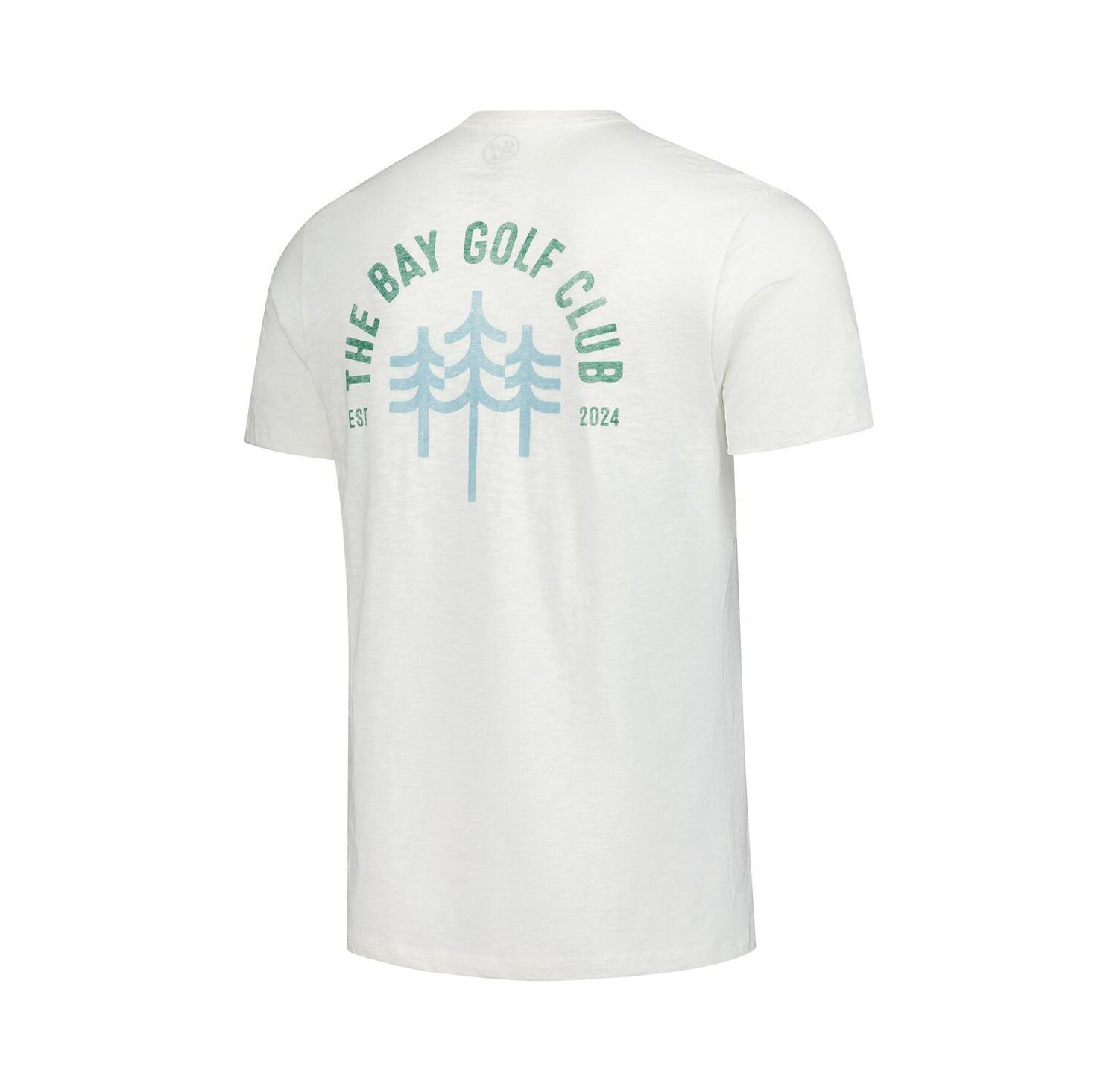 Men's White the Bay Golf Club Distressed Backer Scrum T-Shirt