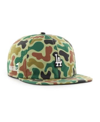 Men's Camo Los Angeles Dodgers Elevated Greens Captain Adjustable Hat