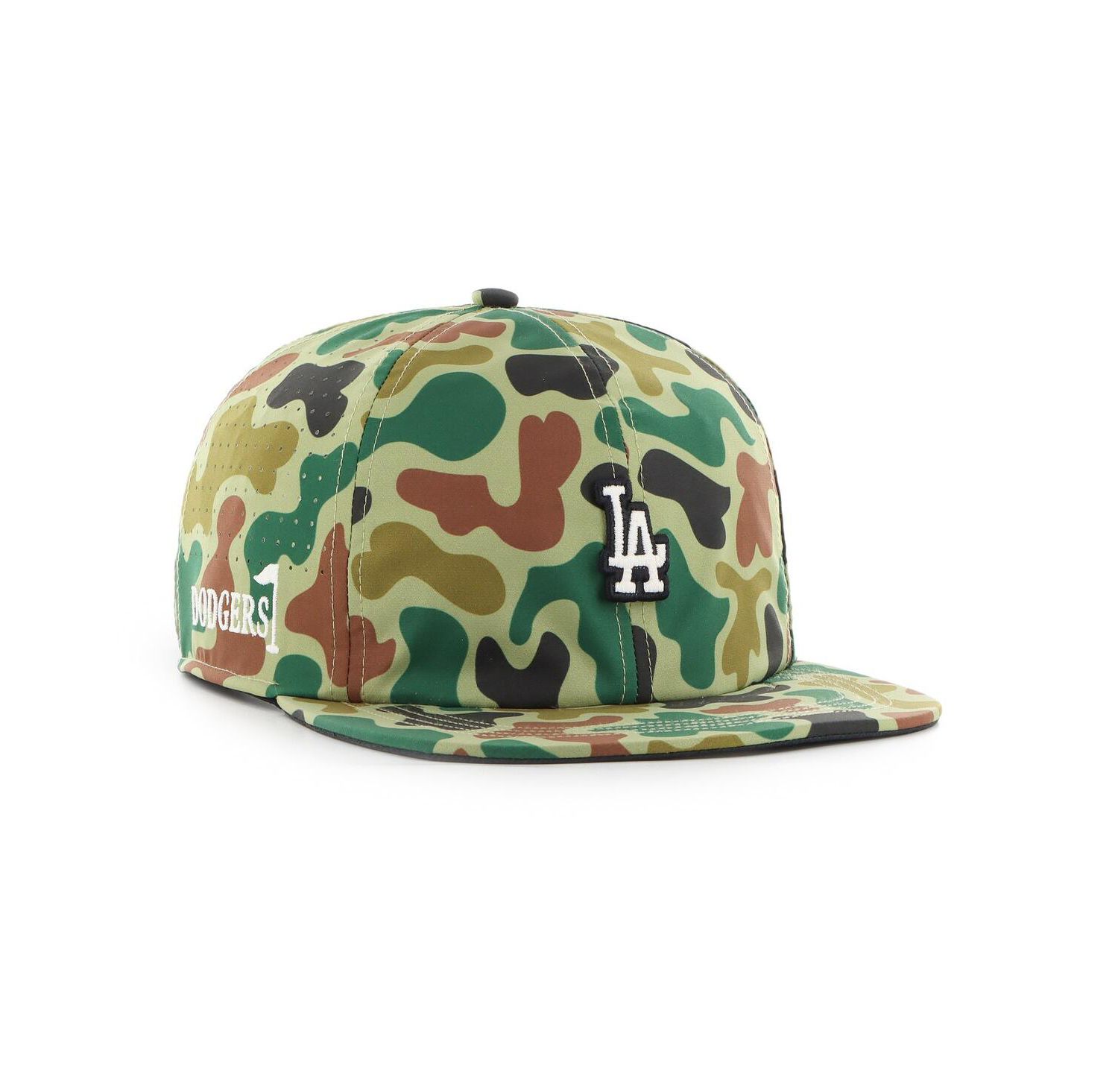 Men's Camo Los Angeles Dodgers Elevated Greens Captain Adjustable Hat