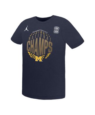 Preschool Navy Michigan Wolverines 2026 NCAA Men's Basketball National Champions Locker Room T-Shirt