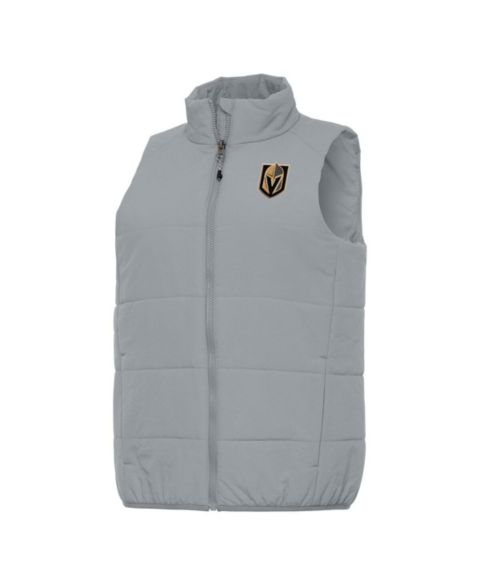 Женские жилеты Antigua Women's Gray Vegas Golden Knights Experience Full-Zip Vest