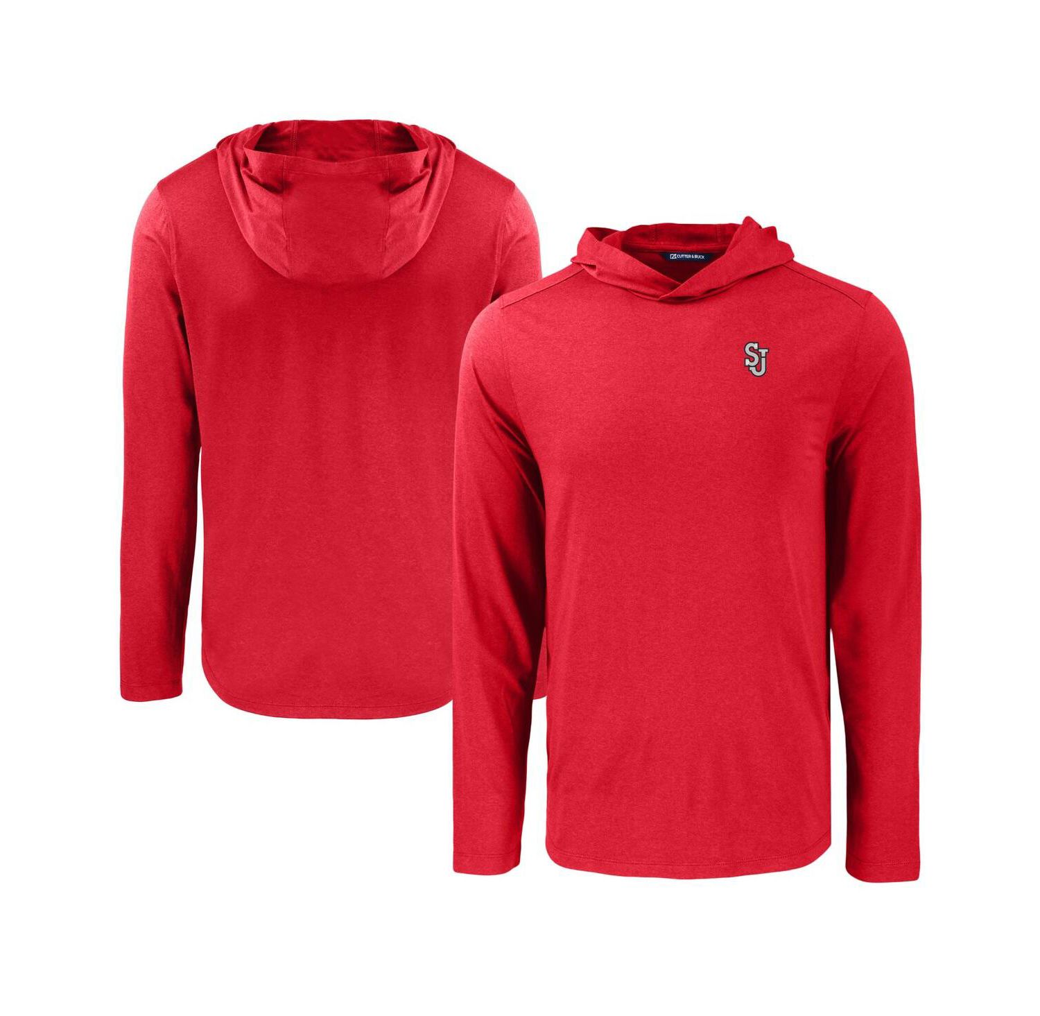 Men's Red St. John's Red Storm Coastline Epic Comfort Eco Long Sleeve Hoodie T-Shirt