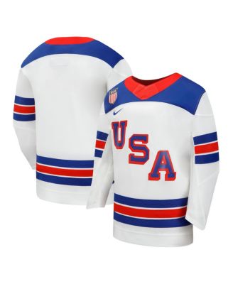 Big Boys and Girls White USA Hockey 2026 Away Replica Jersey