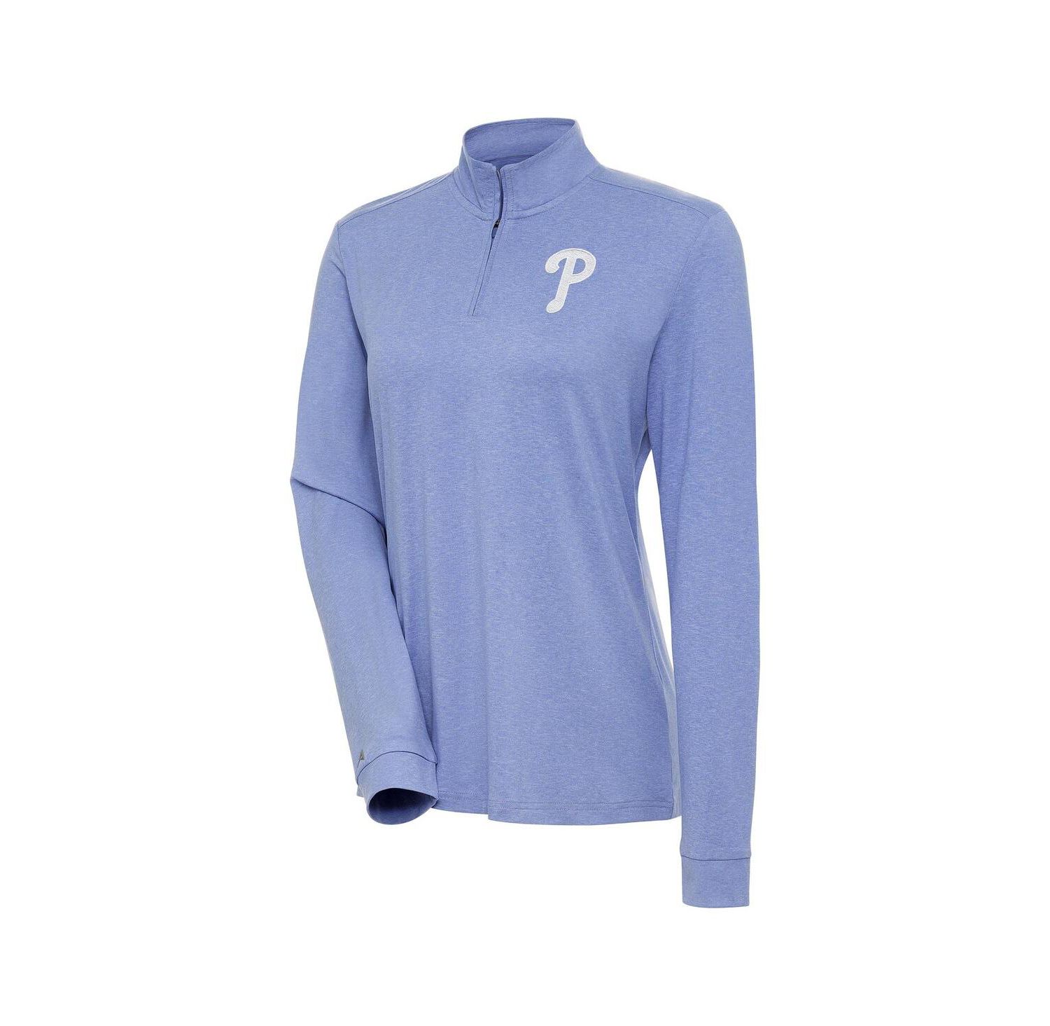 Women's Lavender Philadelphia Phillies Mentor Quarter-Zip Pullover Top