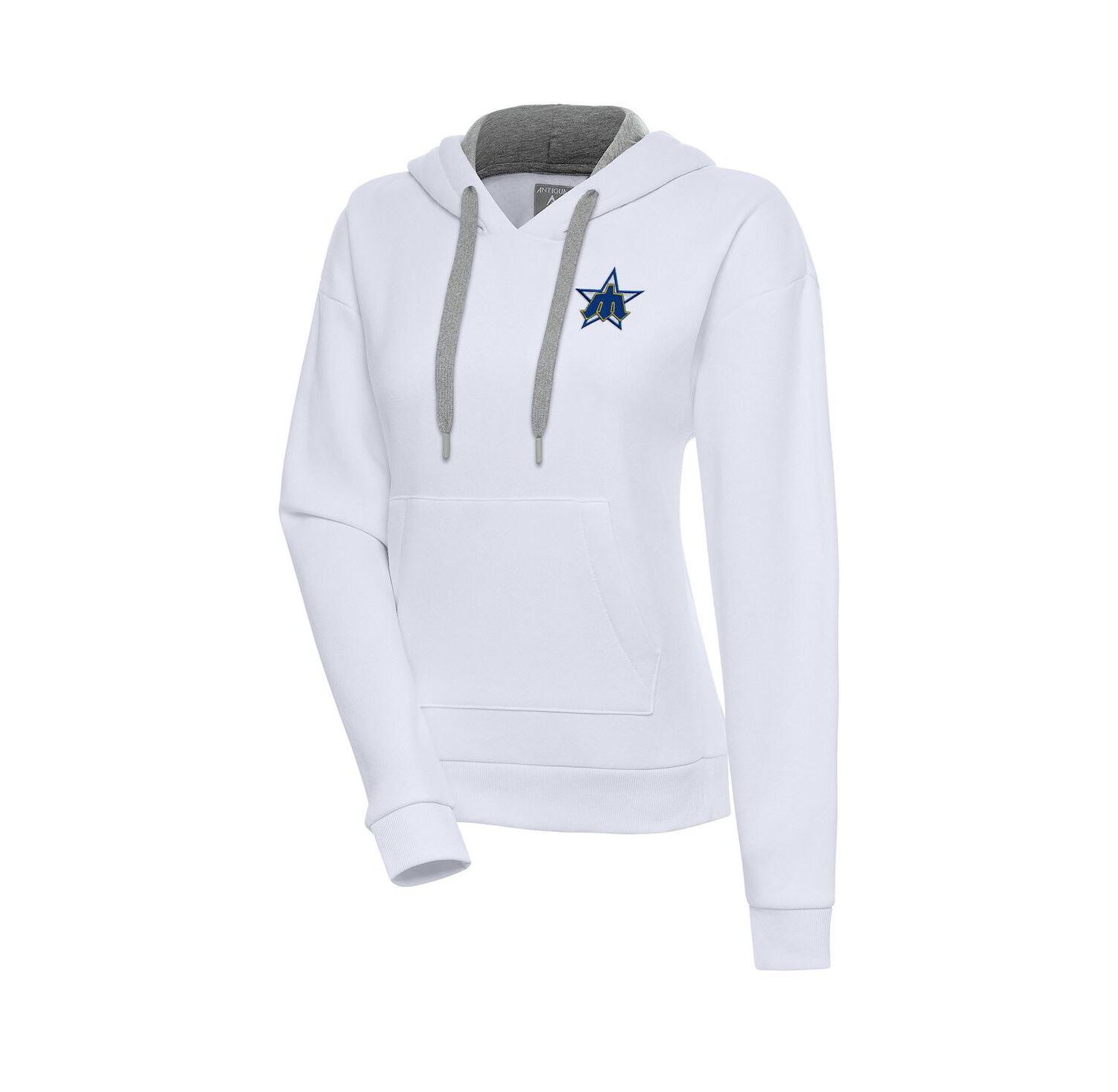 Women's White Seattle Mariners Cooperstown Victory Pullover Hoodie