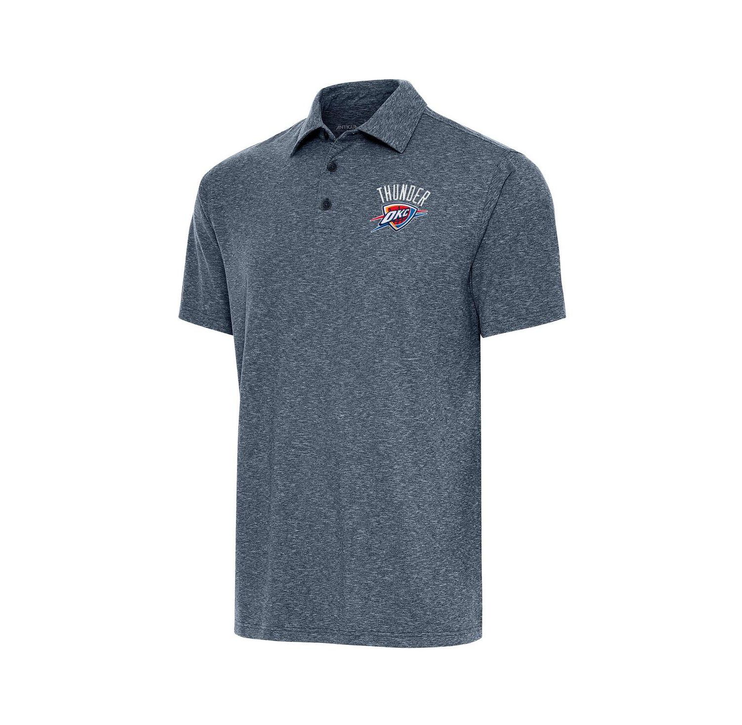 Men's Heather Navy Oklahoma City Thunder Par Polo Shirt