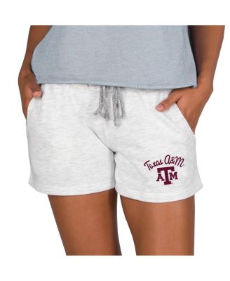 Women's Ash Texas A&M Aggies Mainstream French Terry Tri-Blend Shorts