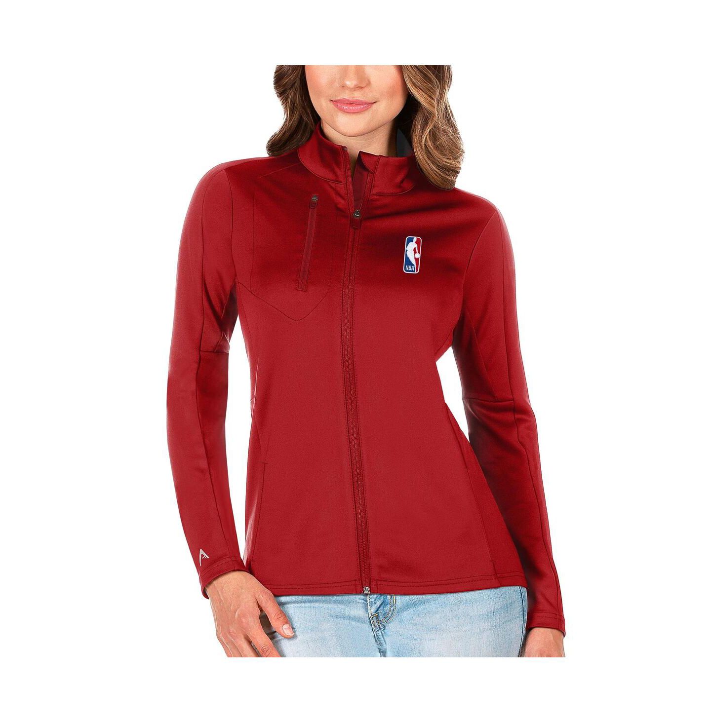 Женская куртка Antigua Red NBA Logoman Generation Full-Zip — фото 1