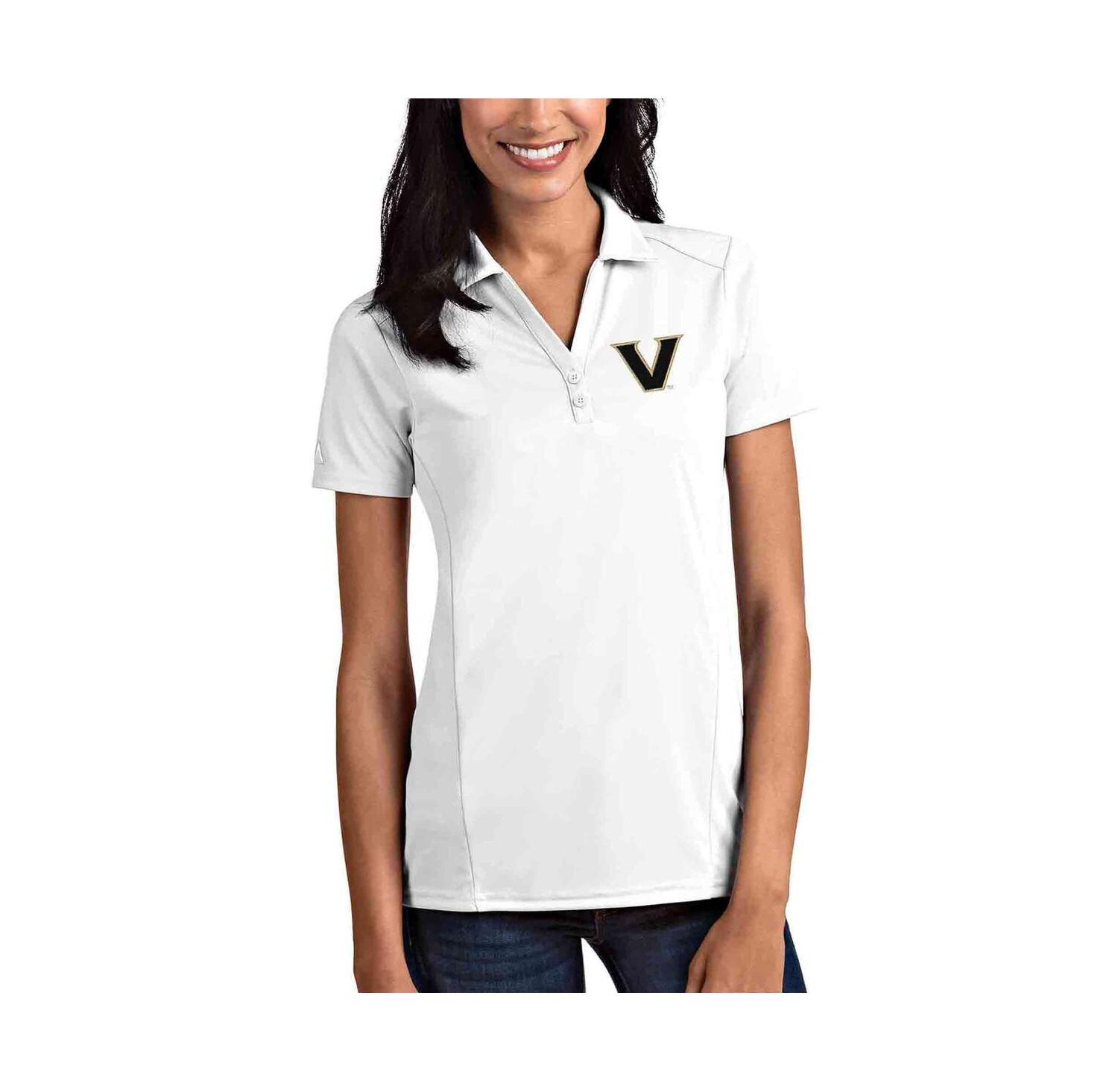 Women's White Vanderbilt Commodores Tribute Polo Shirt