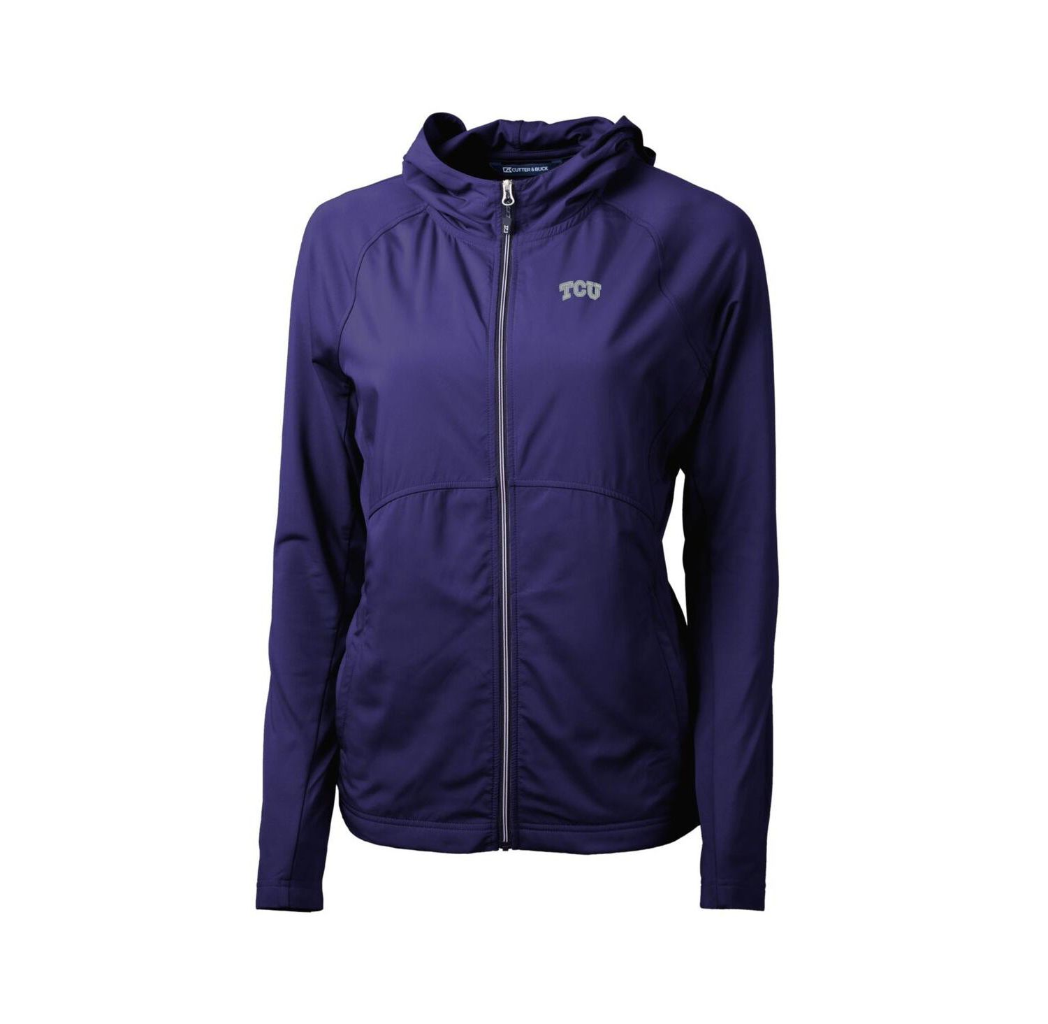 Women's Purple TCU Horned Frogs Adapt Eco Knit Full-Zip Hoodie