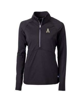 Women's Black Appalachian State Mountaineers Adapt Eco Knit Half-Zip Pullover Jacket