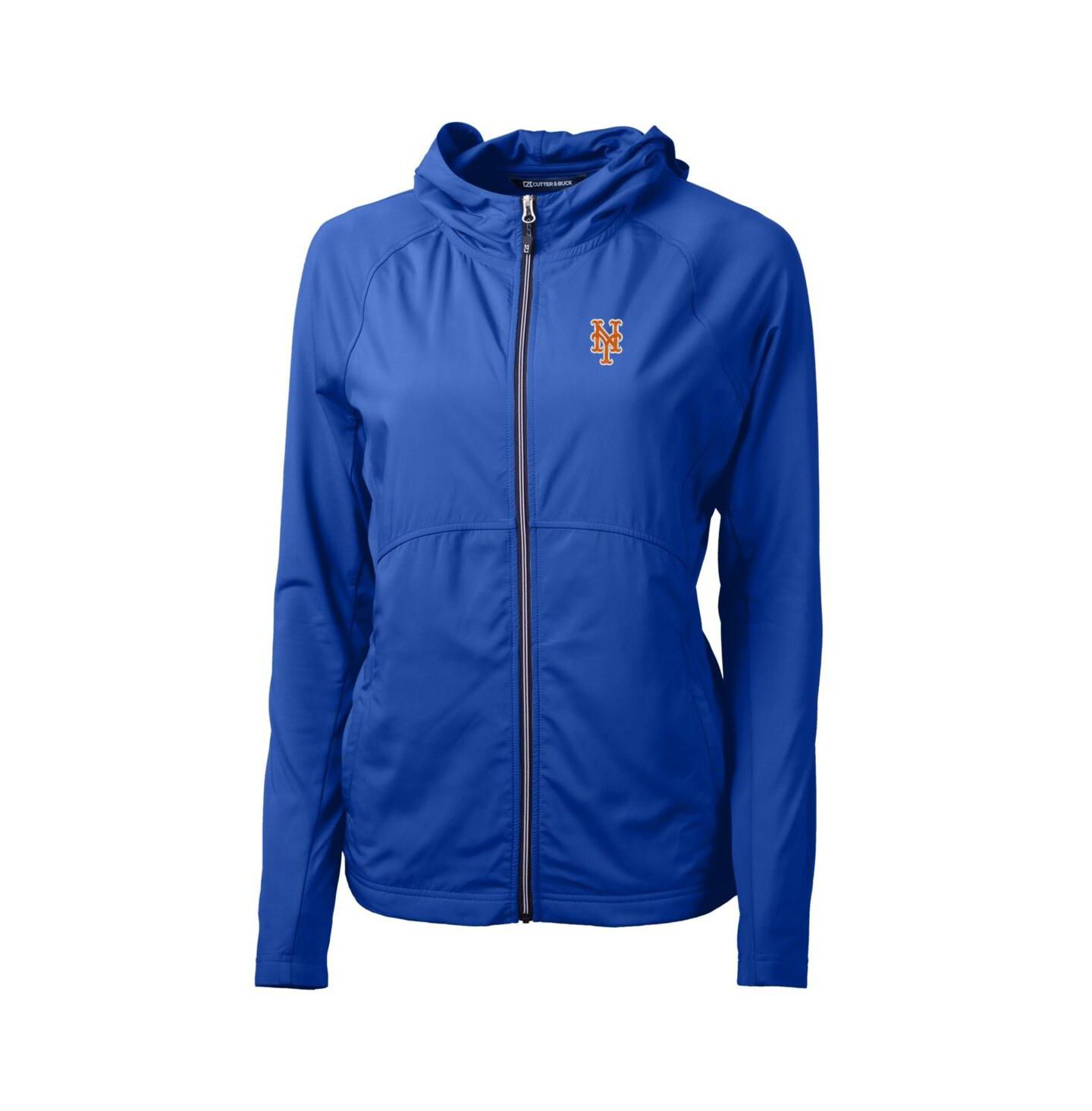 Женская куртка Cutter & Buck Royal New York Mets Adapt Eco Knit Full-Zip — фото 1