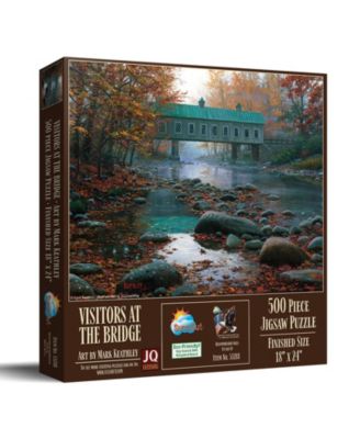Visitors at the Bridge 500 Piece Jigsaw Puzzle for Adults