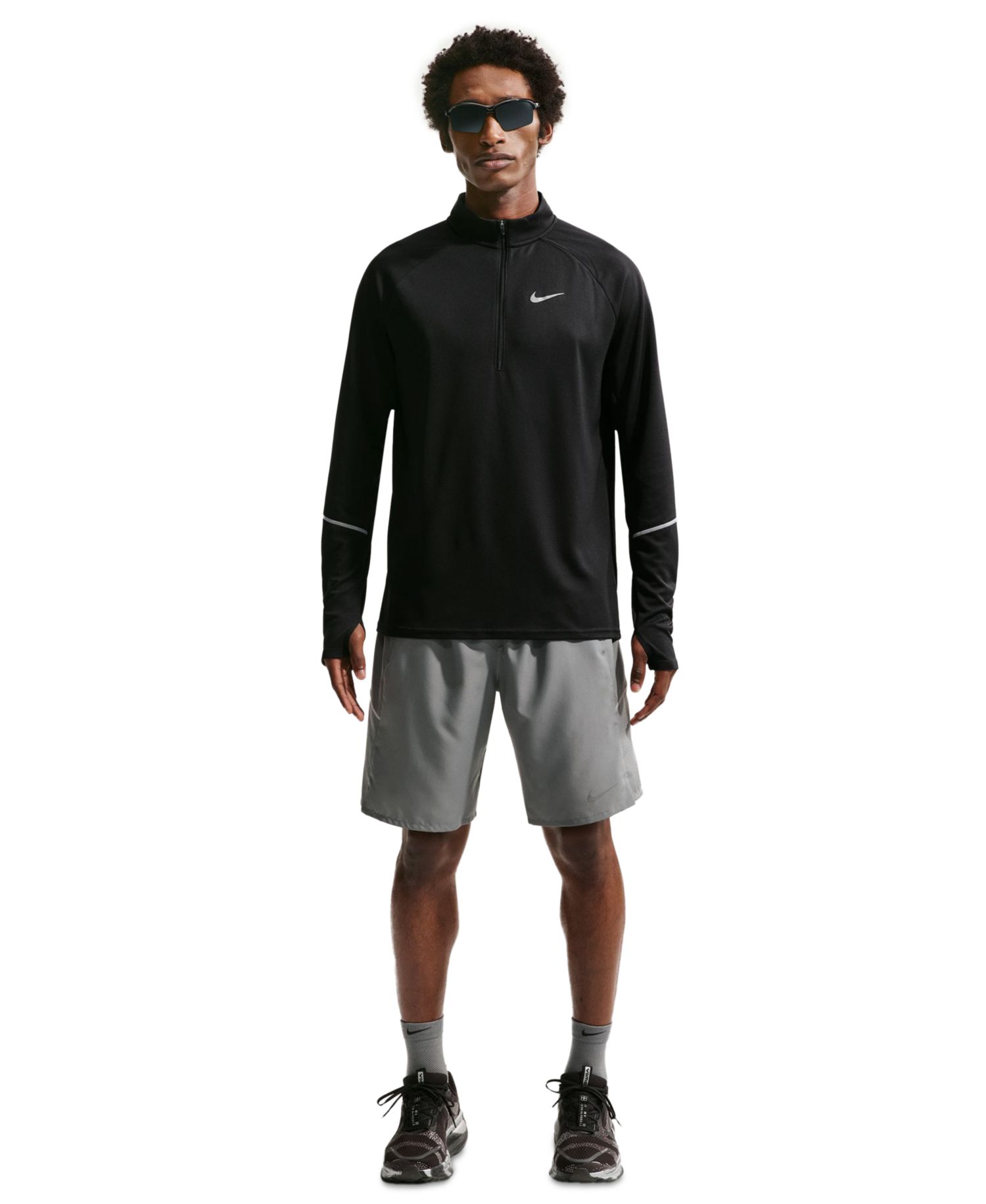 Men's Miler Dri-FIT Quarter-Zip Running T-shirts