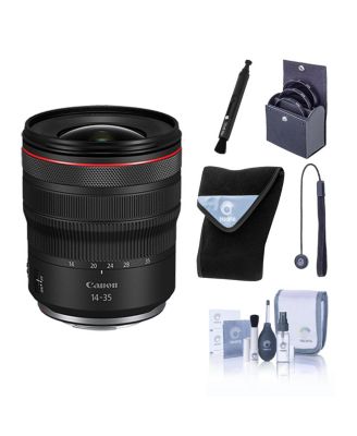 RF 14-35mm f/4 L IS USM Lens, Bundle with ProOptic 77mm Filter Kit, Lens Cleaner, Lens Cap Tether, Cleaning Kit, Lens Wrap