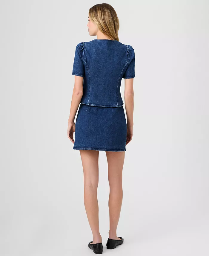 Women's Delancey Denim Button-Front Top - thumbnail 4