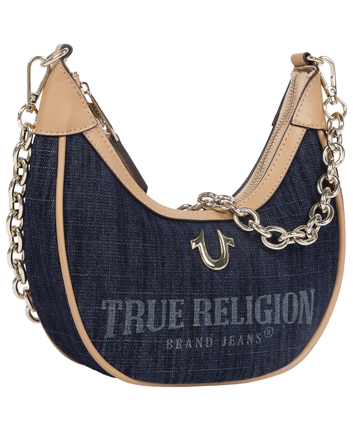 Multi-Strap Denim Shoulder Bag