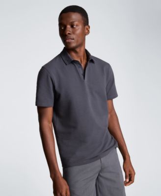 Men's Seersucker Classic-Fit Polo Shirt