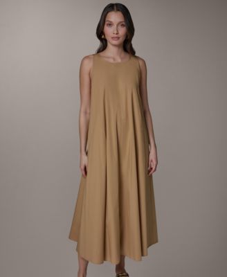 Women's Sleeveless Halter Tie Back Maxi Dress