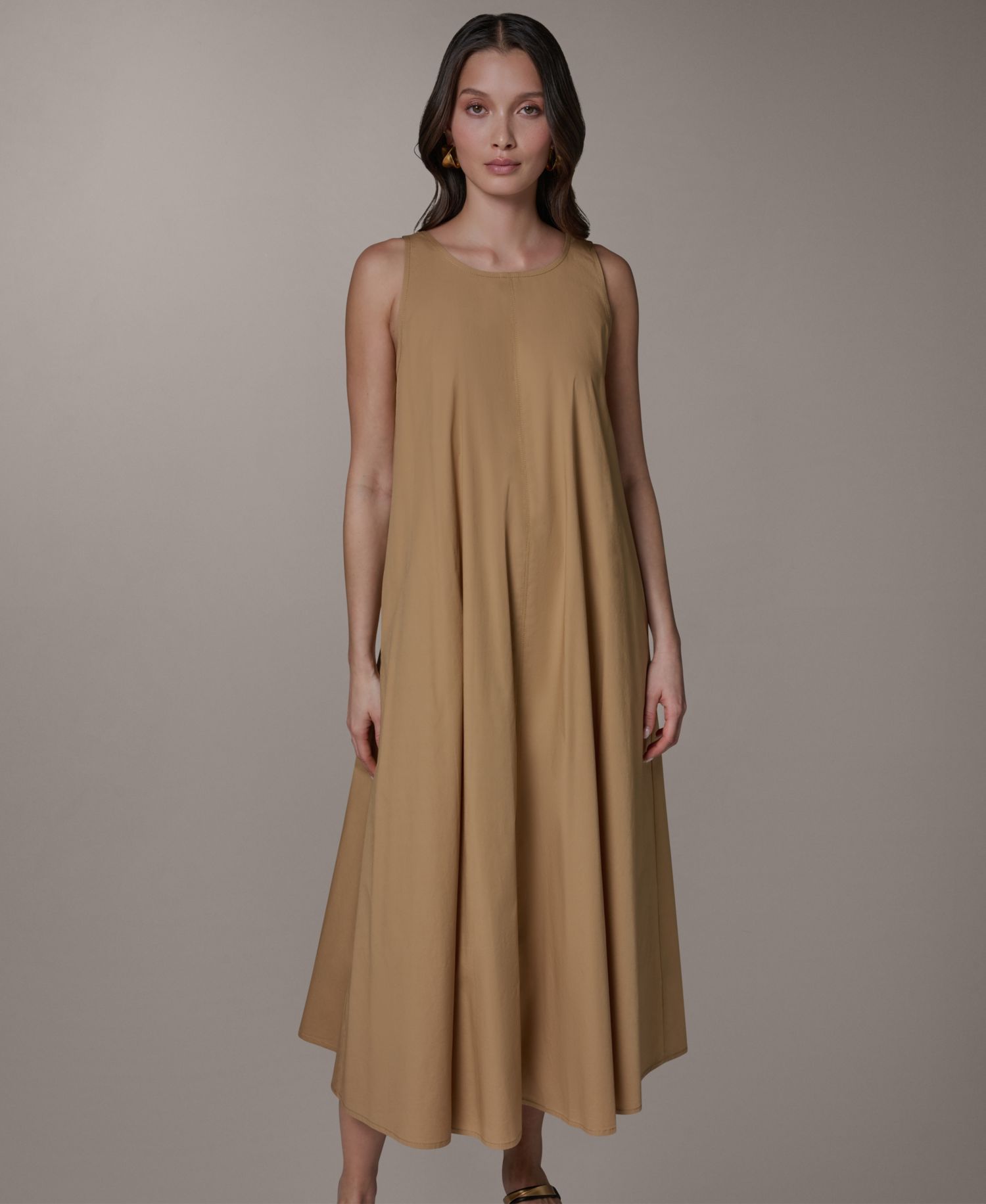 Women's Sleeveless Halter Tie Back Maxi Dress