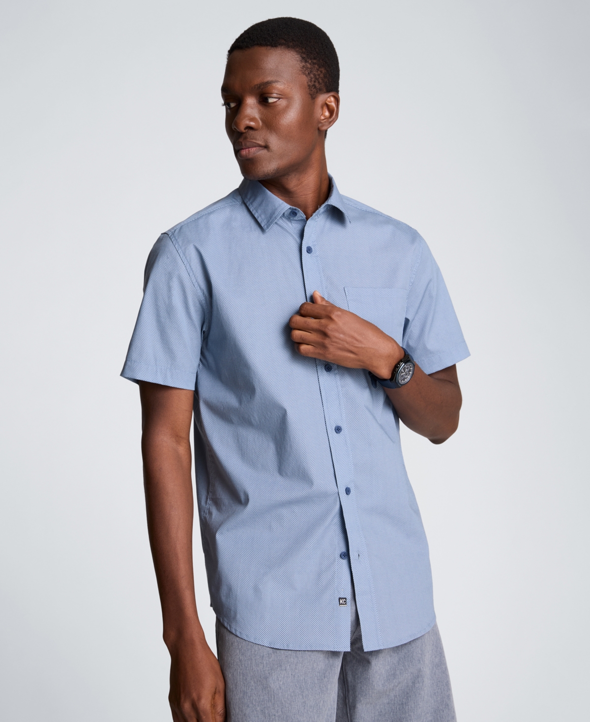 Kenneth Cole Men's Short-Sleeve Classic-Fit Shirt