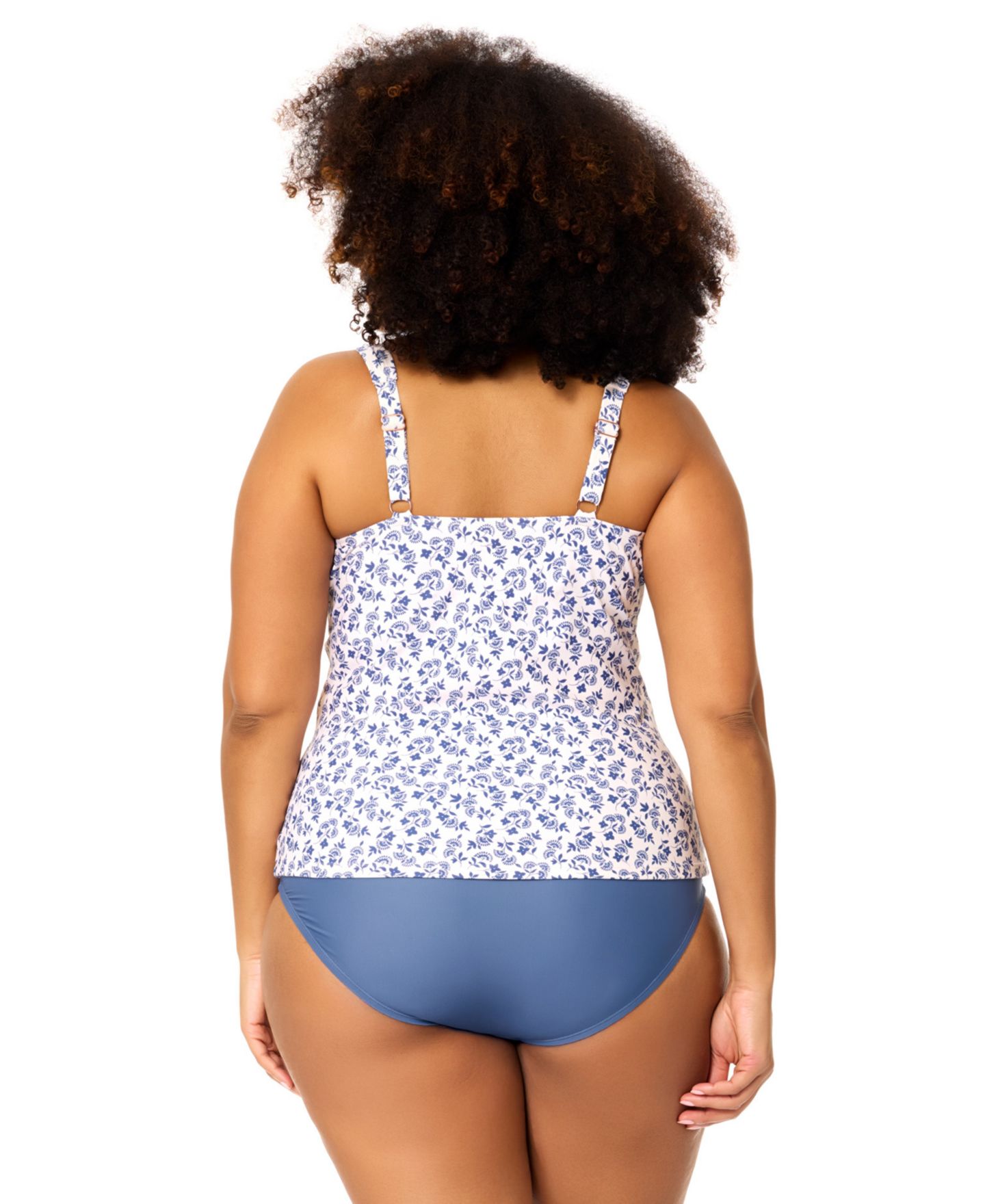 Верх бикини Tankini — Raisins Curve, цвет: Сланцевый синий — фото 2