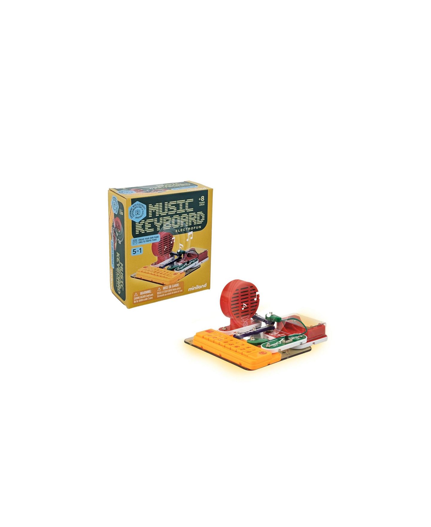 Детские игрушки MINILAND Electrofun Music Keyboard, цвет: Разноцветный — фото 1