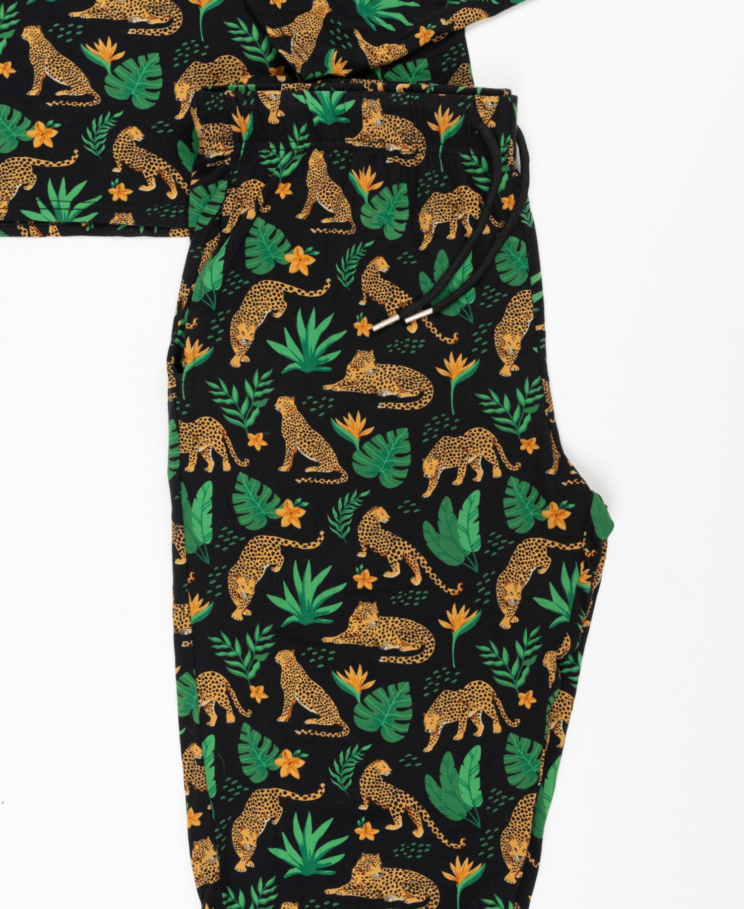 Women's Matching Family Two-Piece Cooling Bamboo Viscose Long Sleeve Pajamas - Nature and Wildlife Print