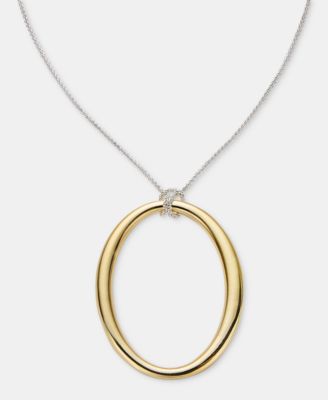 Open Oval 36" Pendant Necklace