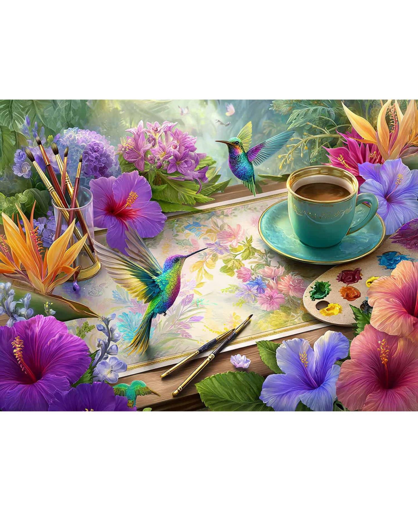 Детский пазл SunsOut The Garden Studio 1000-Piece Jigsaw Puzzle, Ages 15+ — фото 2