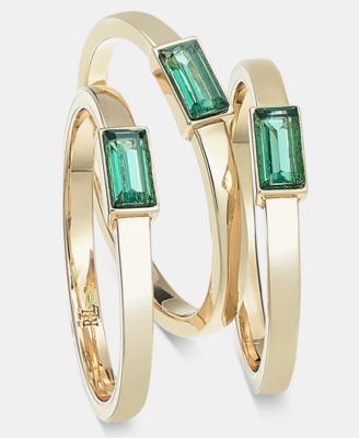 3-Pc. Set Baguette Stone Stack Rings 