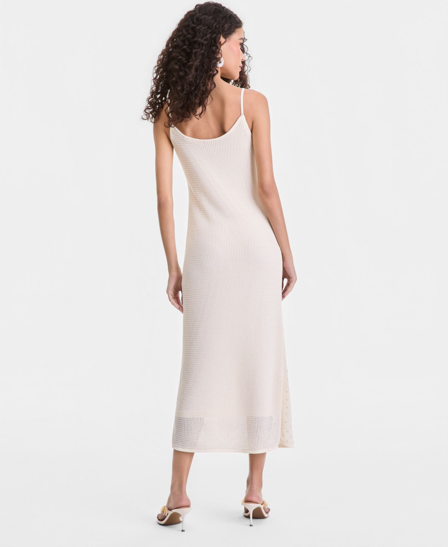 Women's Crystal Embellished Cotton Sweater Dress