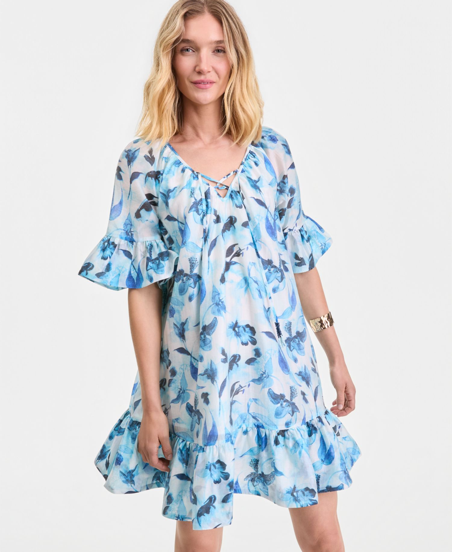 Women's Printed Short Sleeve Dress
