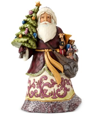 Jim Shore - Victorian Santa with Tree Collectible Figurine