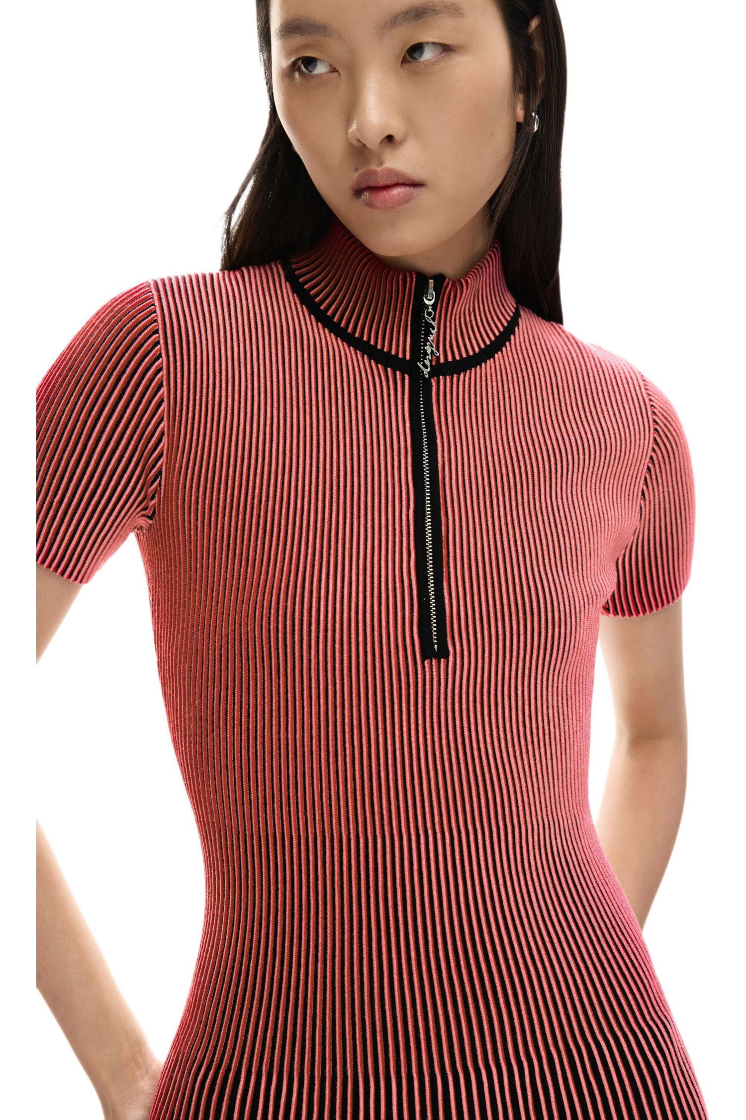 Women's Short iridescent knit dress