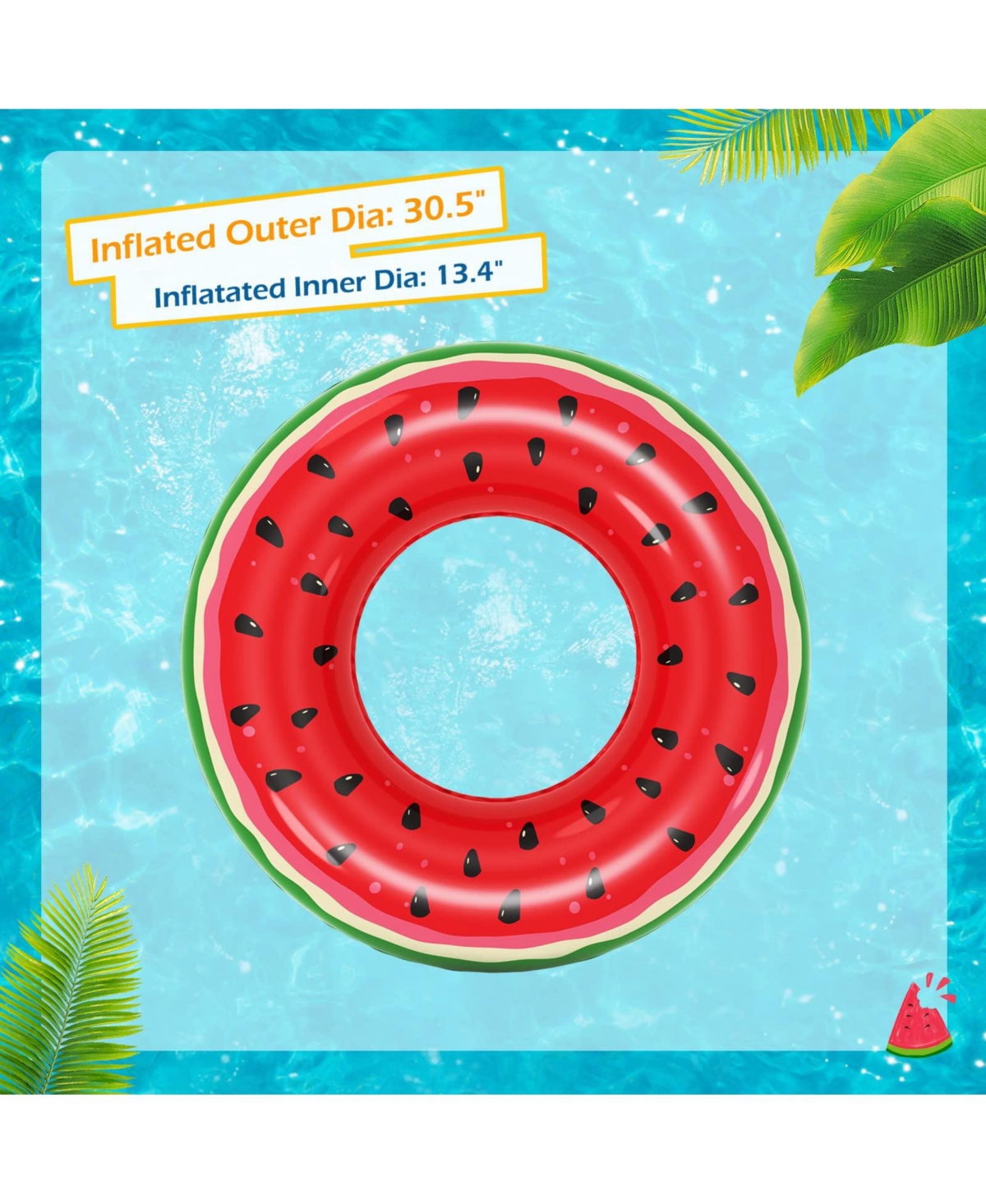 Gnuadz Pack Inflatable Pool Floats Fruit Swim Rings Adults Kids